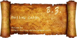 Bellay Zalán névjegykártya